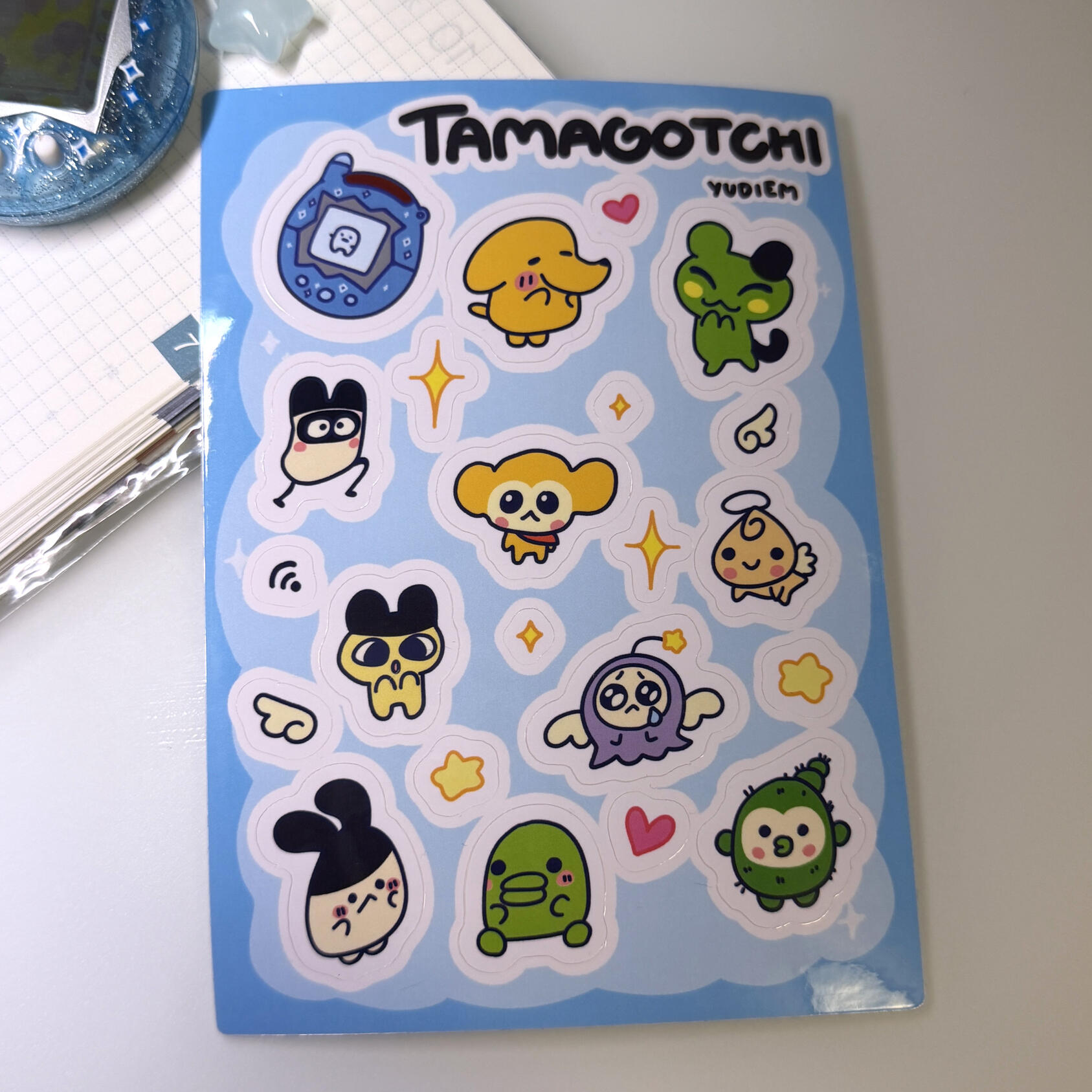 TAMAGOTCHI STICKER SHEET
