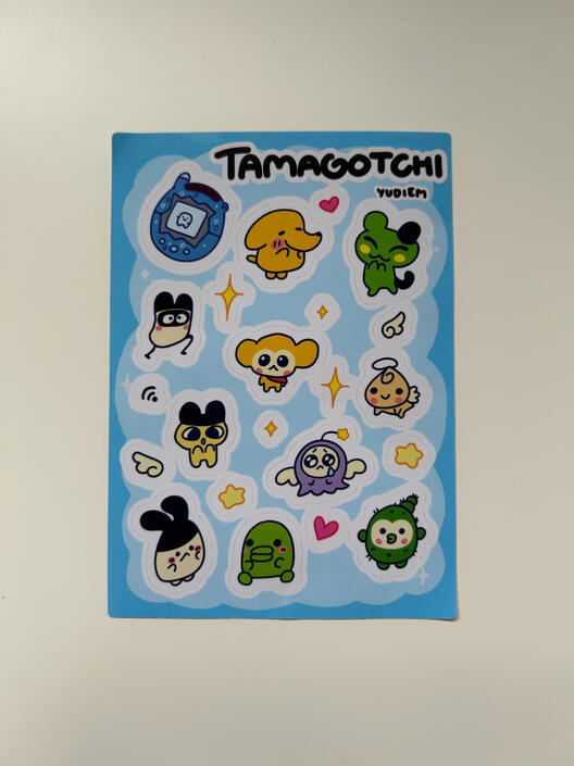 Tamagotchi Sticker Sheet