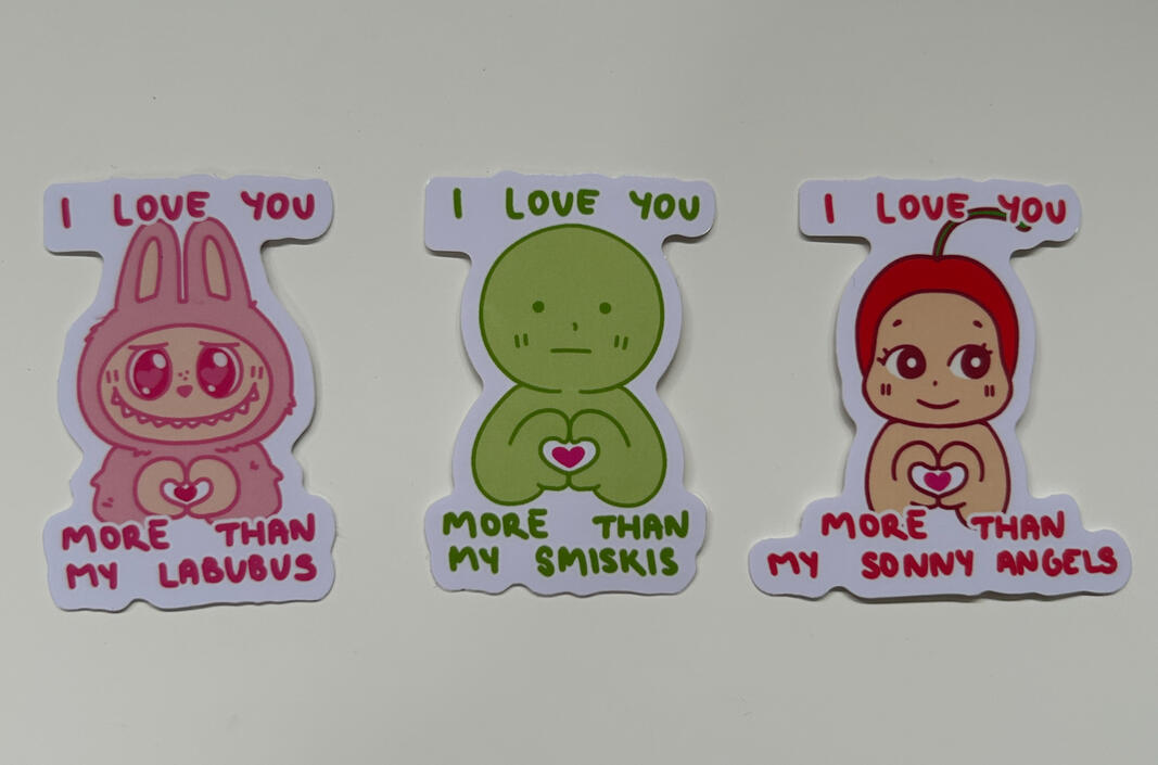 LABUBU / SMISKI / SONNY ANGEL STICKERS
