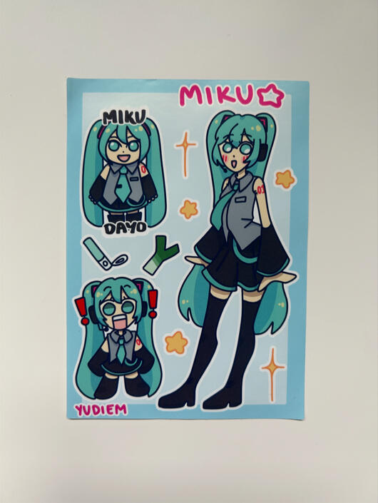 MIKU STICKER SHEET