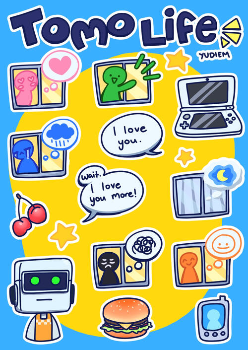 Tomodachi Life sticker sheet!