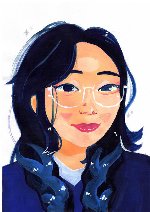 SELF PORTRAIT | GOUACHE PAINTS